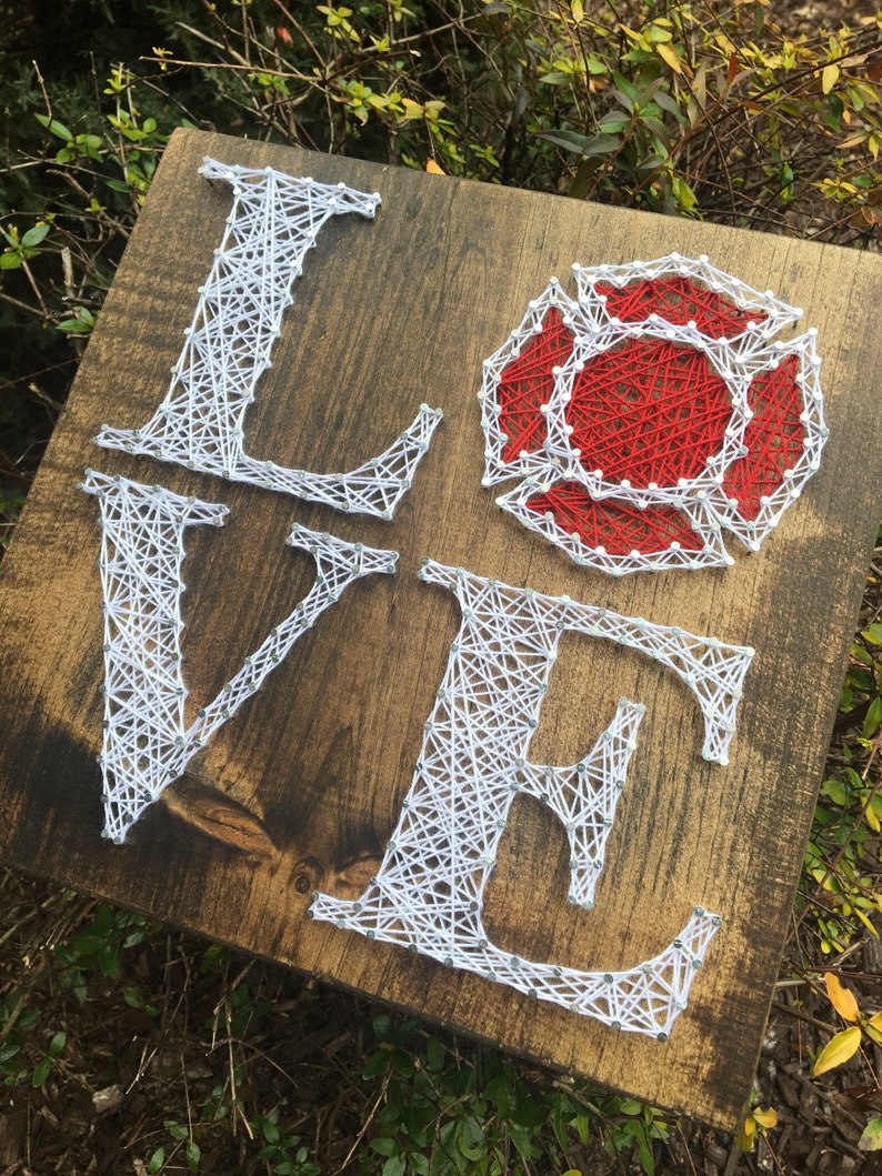 Love Firefighter Support Fire Family String Art Wood Sign Wall Art Home Decor-MADE TO ORDER