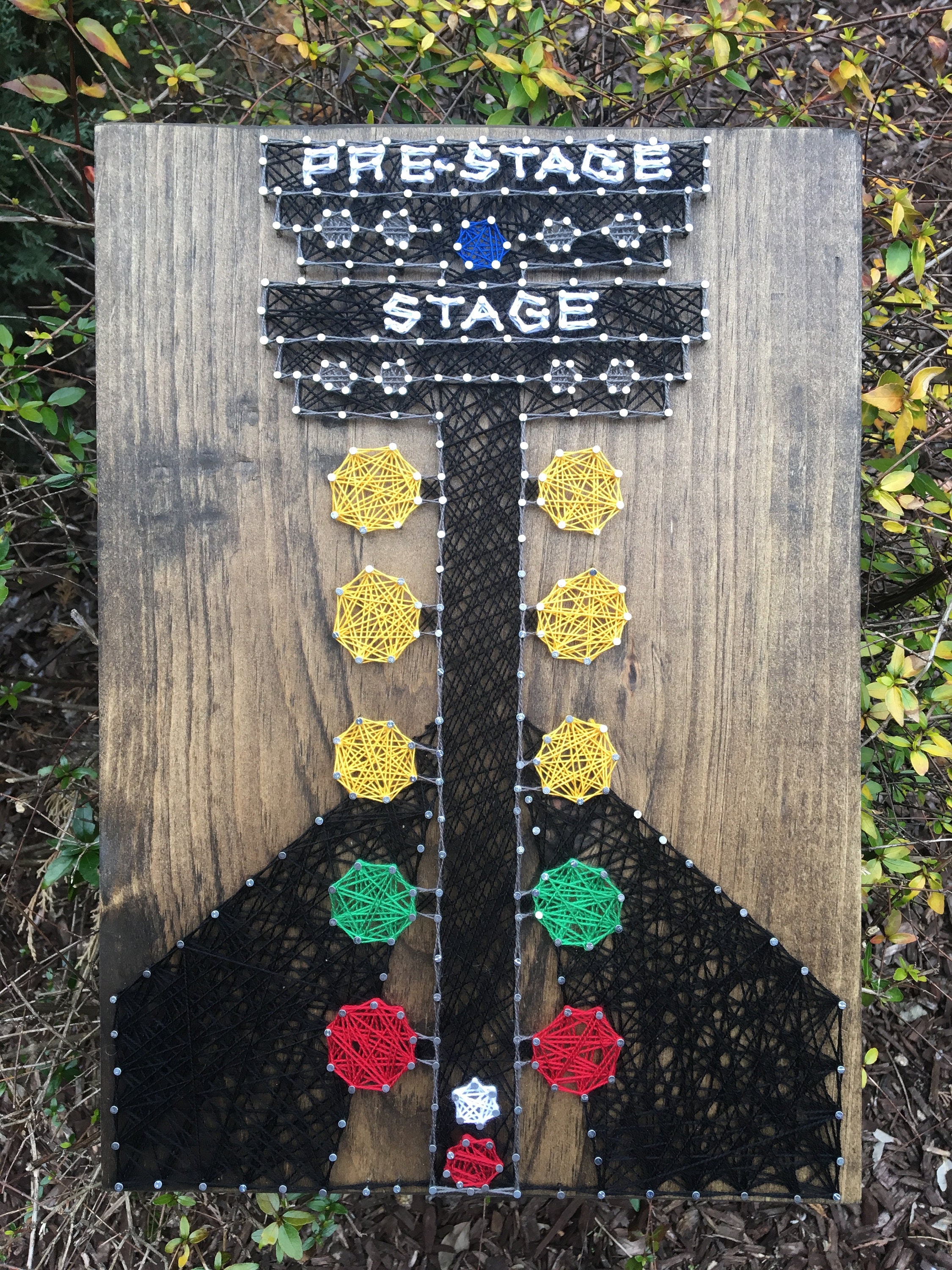 Drag Racing Christmas Tree String Art Wood Sign Wall Art Home Etsy