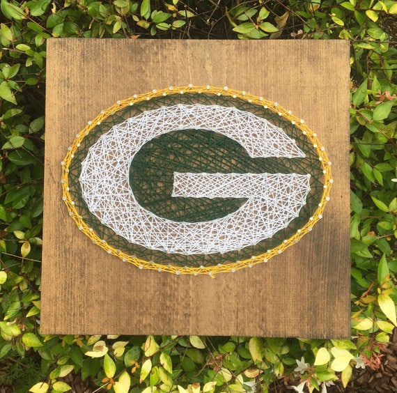 Green Bay Packers Sports Team Sports Fan String Art Wood Sign Etsy