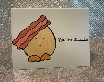 Bacon Egg Card (Pack of 3 cards)