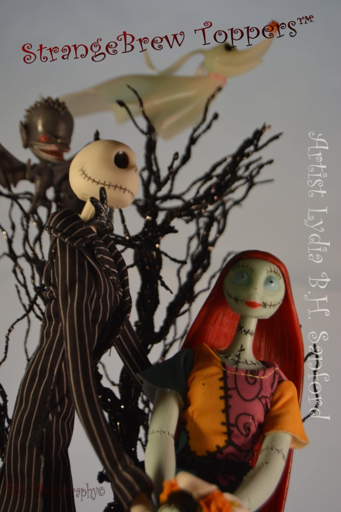 NIGHTMARE BEFORE CHRISTMAS Jack &amp; Sally with Zero/ Wedding