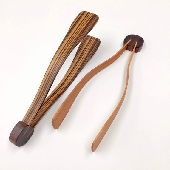 wooden salad tongs plans