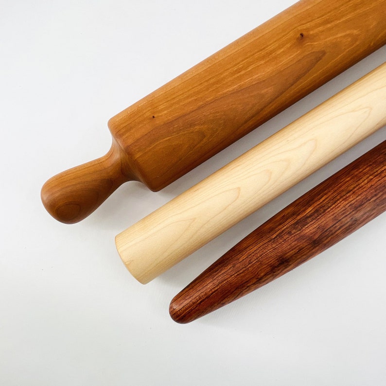 French Rolling Pin Straight Rolling Pin Wood Rolling Pin Etsy