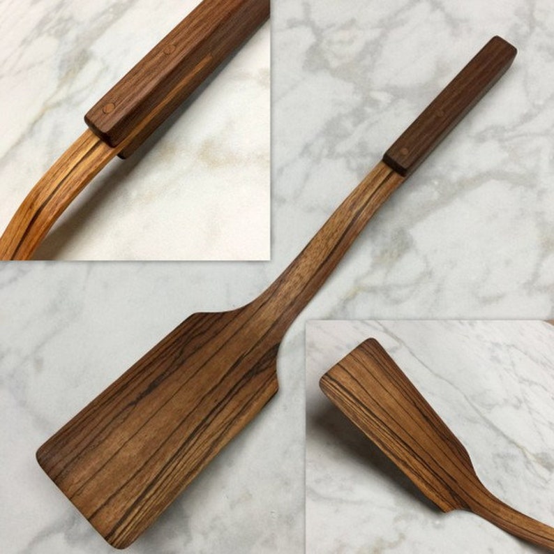 Wood spatula, wood kitchen utensil, wood cookware, wooden utensil, wooden spatula, pancake flipper, housewarming gift, image 5