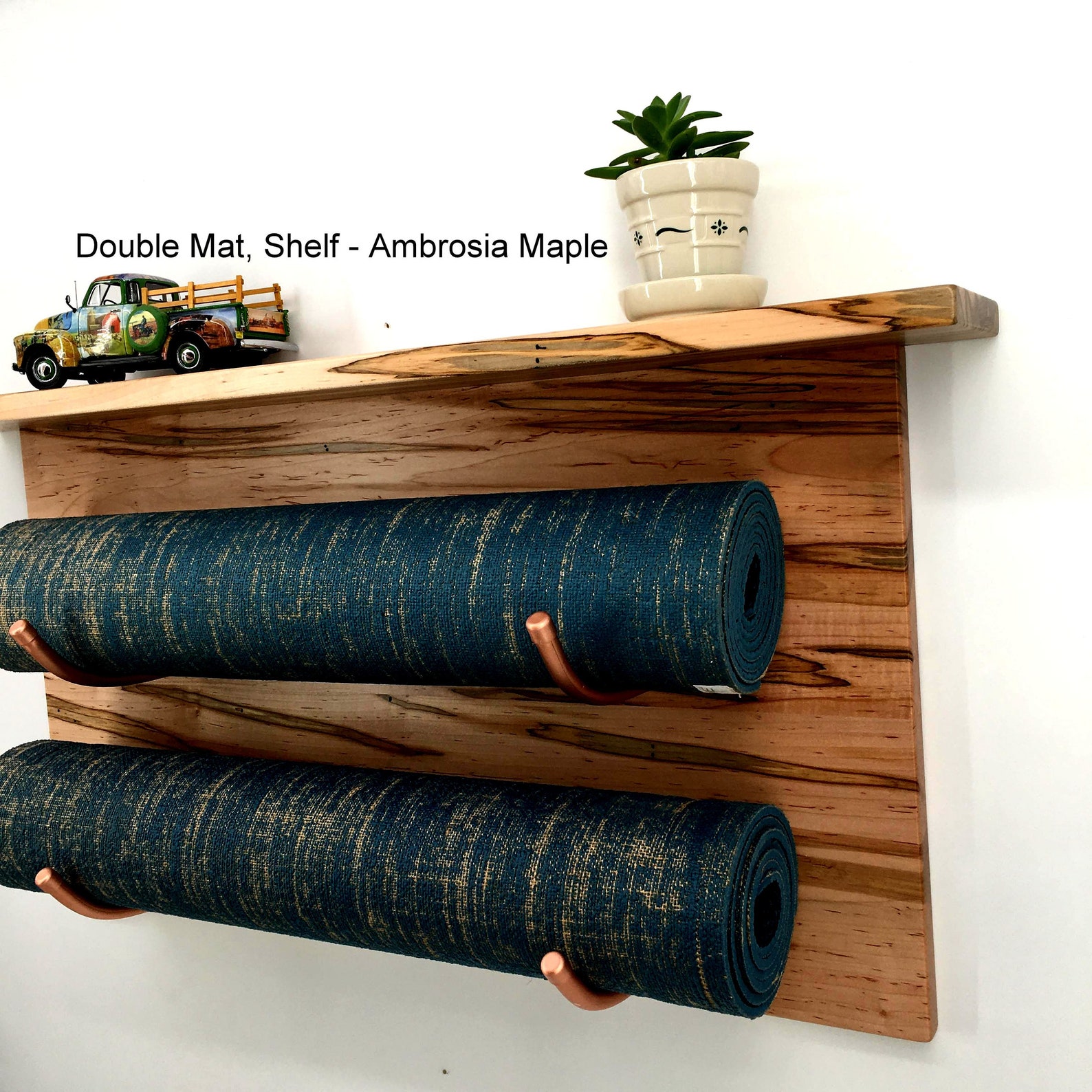 Yoga Mat Rack Gym Mat Storage Yoga Mat Holder With Shelf Etsy