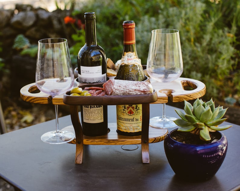 Wine Caddy Wine Accessory Wine Bottle Holder Wine Carrier Etsy Australia