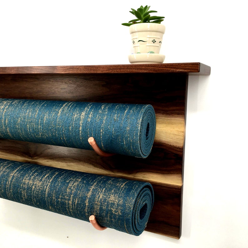 Yoga Mat Rack Yoga Mat Holder Wall Mount Yoga Rack Etsy