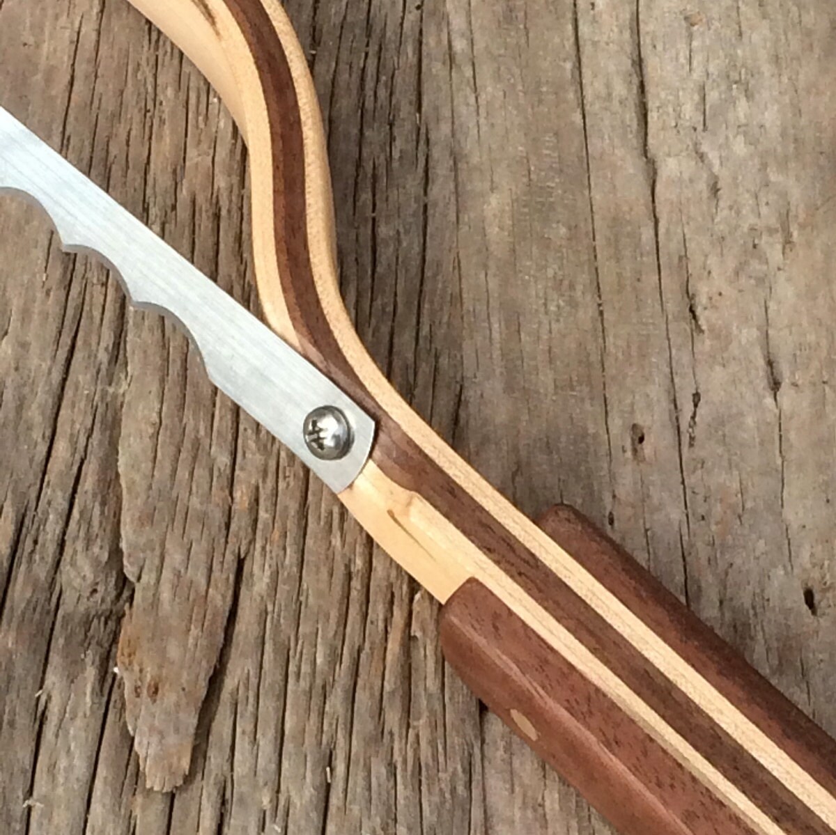 Wood Bread Knife fiddle bow knife bread slicer vegetable Etsy