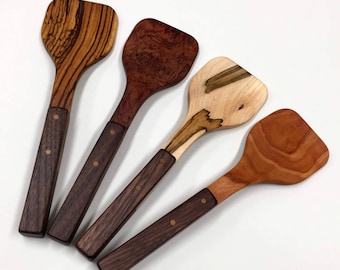 Small wood scoop, wood kitchen utensil, wooden scoop, ice cream scooper, serving spoon, wood spatula, wooden spade wood spoon, spatula **