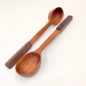 Wood ladle, large soup ladle, large wood spoon,, wood serving spoon, cooking ladle, wood kitchen utensil housewarming gift **