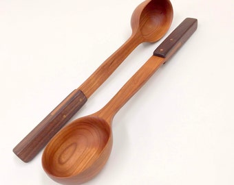 Wood ladle, large soup ladle, large wood spoon,, wood serving spoon, cooking ladle, wood kitchen utensil housewarming gift **