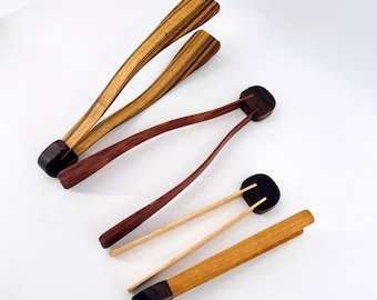 Wood salad tongs, Toast Tongs, Salad Servers, Pastry Server, Kitchen Utensils, Wood Serving Tongs, Hostess Gift, Housewarming Gift