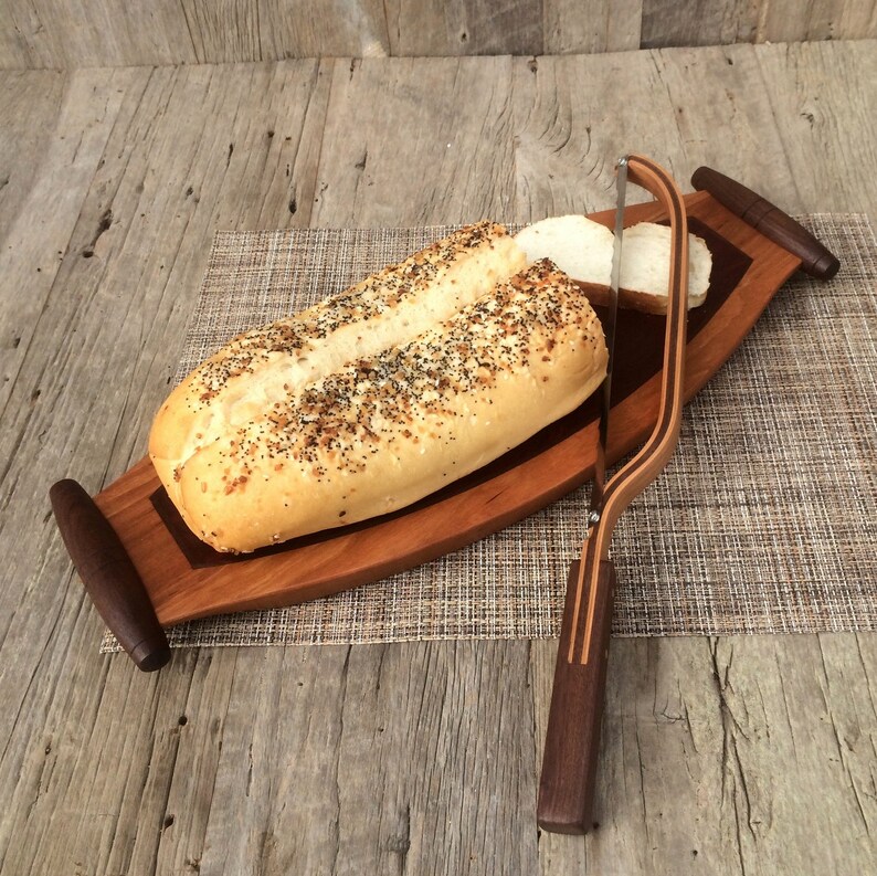 Wood Bread Knife fiddle bow knife bread slicer vegetable Etsy