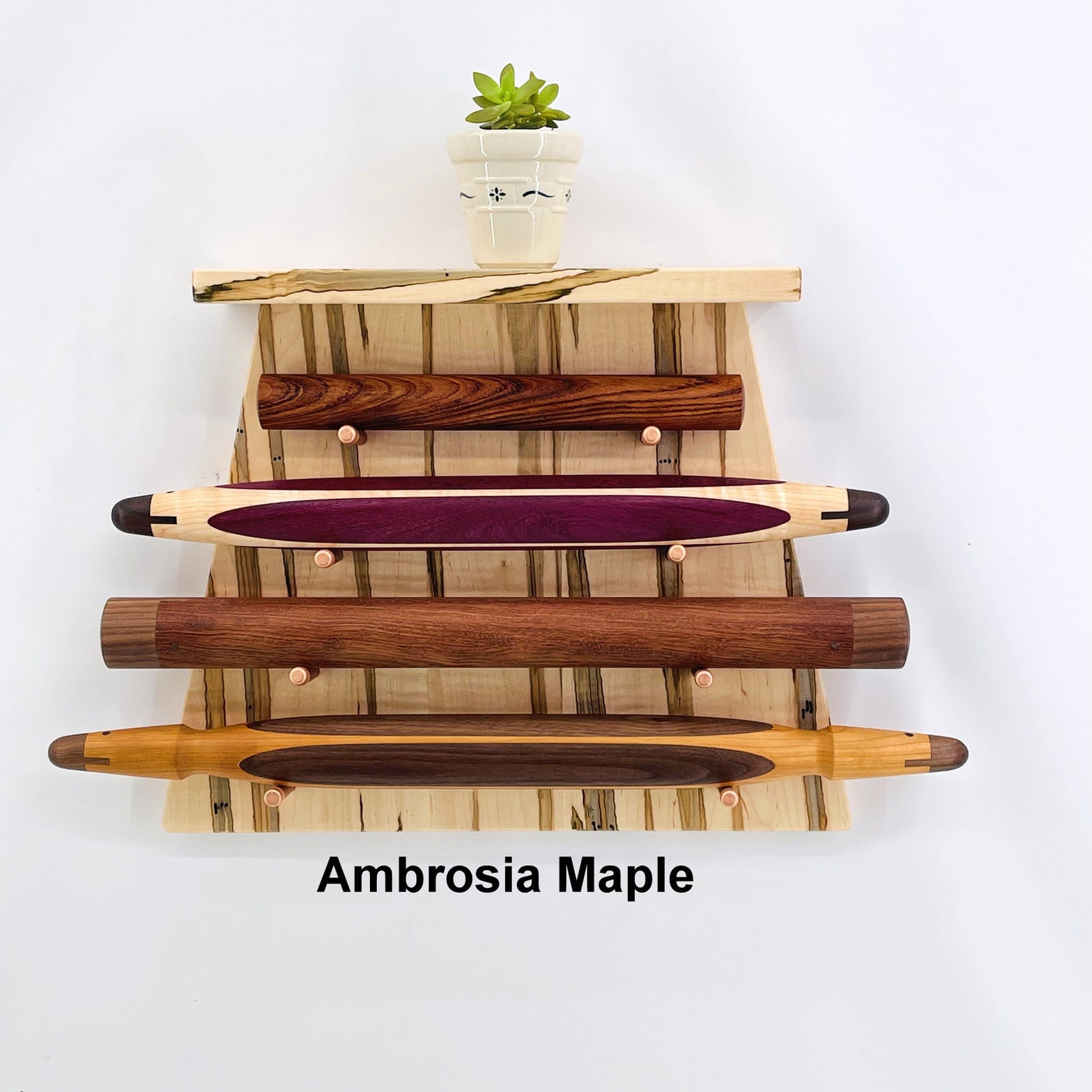 Rolling Pin Holder Rolling Pin Rack Wall Mount Rolling Pin Etsy