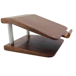 Handmade Wooden Laptop Stand: Ergonomic Cooling Riser, Home Office Decor