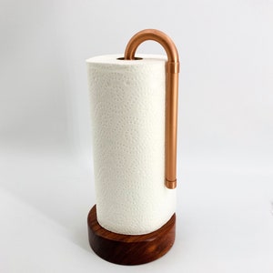 Porta-toalhas de papel, porta-toalhas de papel de balcão, decoração de cozinha, porta-toalhas de papel de cobre, cozinha e sala de jantar