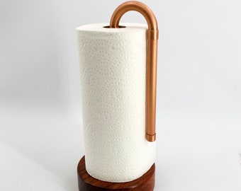 Mid Century Teak Paper Towel Holder Vintage Goodwood Stand 1970s Etsy