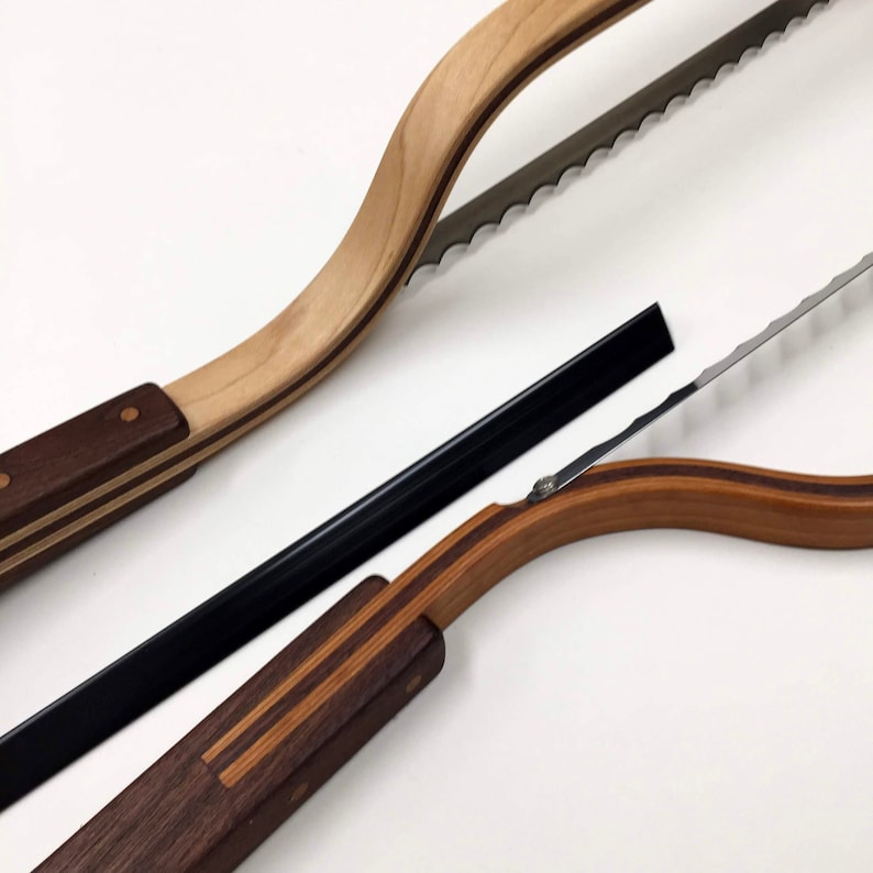 Wood Bread Knife fiddle bow knife bread slicer vegetable Etsy