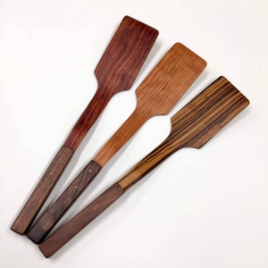 Wood spatula, wood kitchen utensil, wood cookware, wooden utensil, wooden spatula, pancake flipper, housewarming gift, image 1