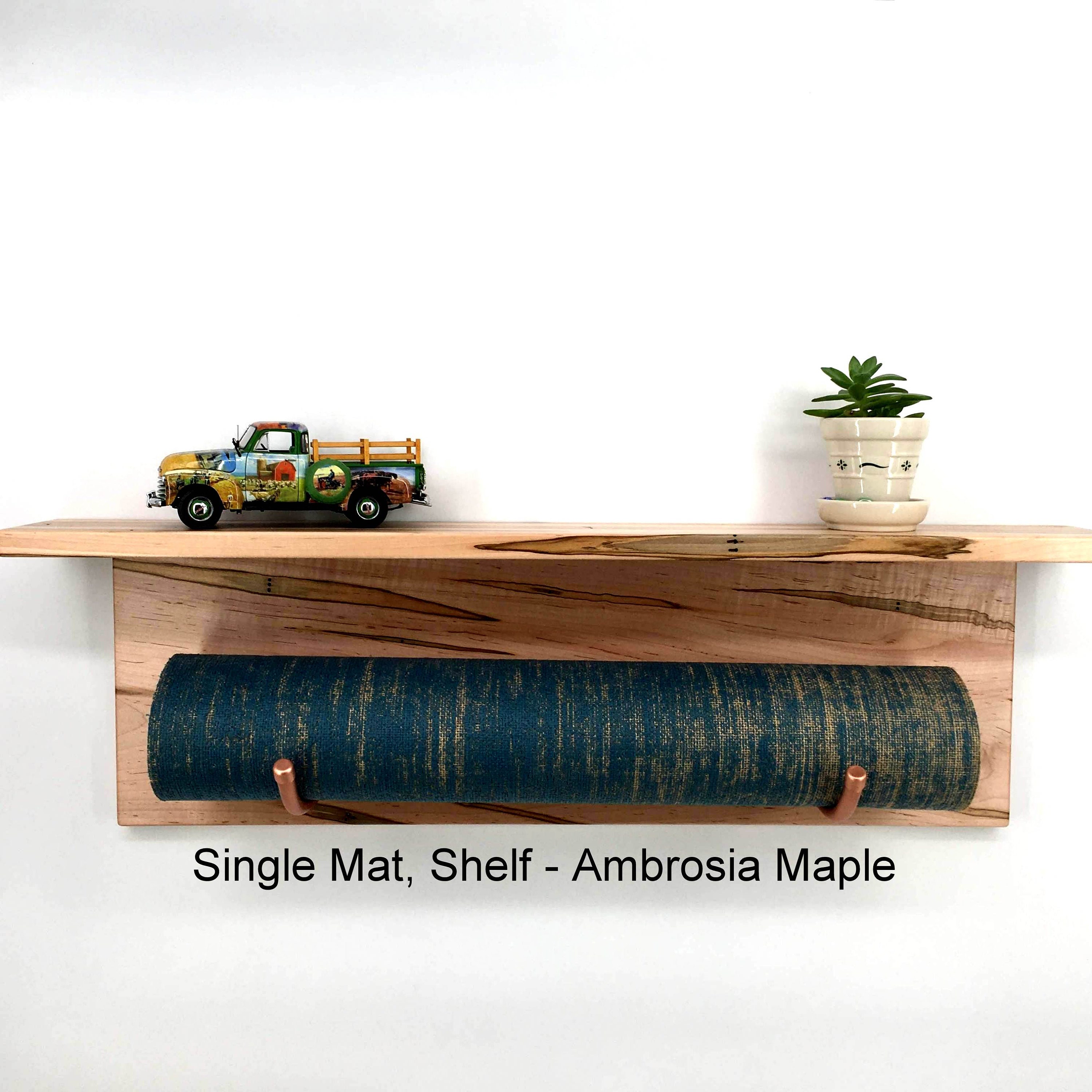 Yoga Mat Rack Gym Mat Storage Yoga Mat Holder With Shelf Etsy