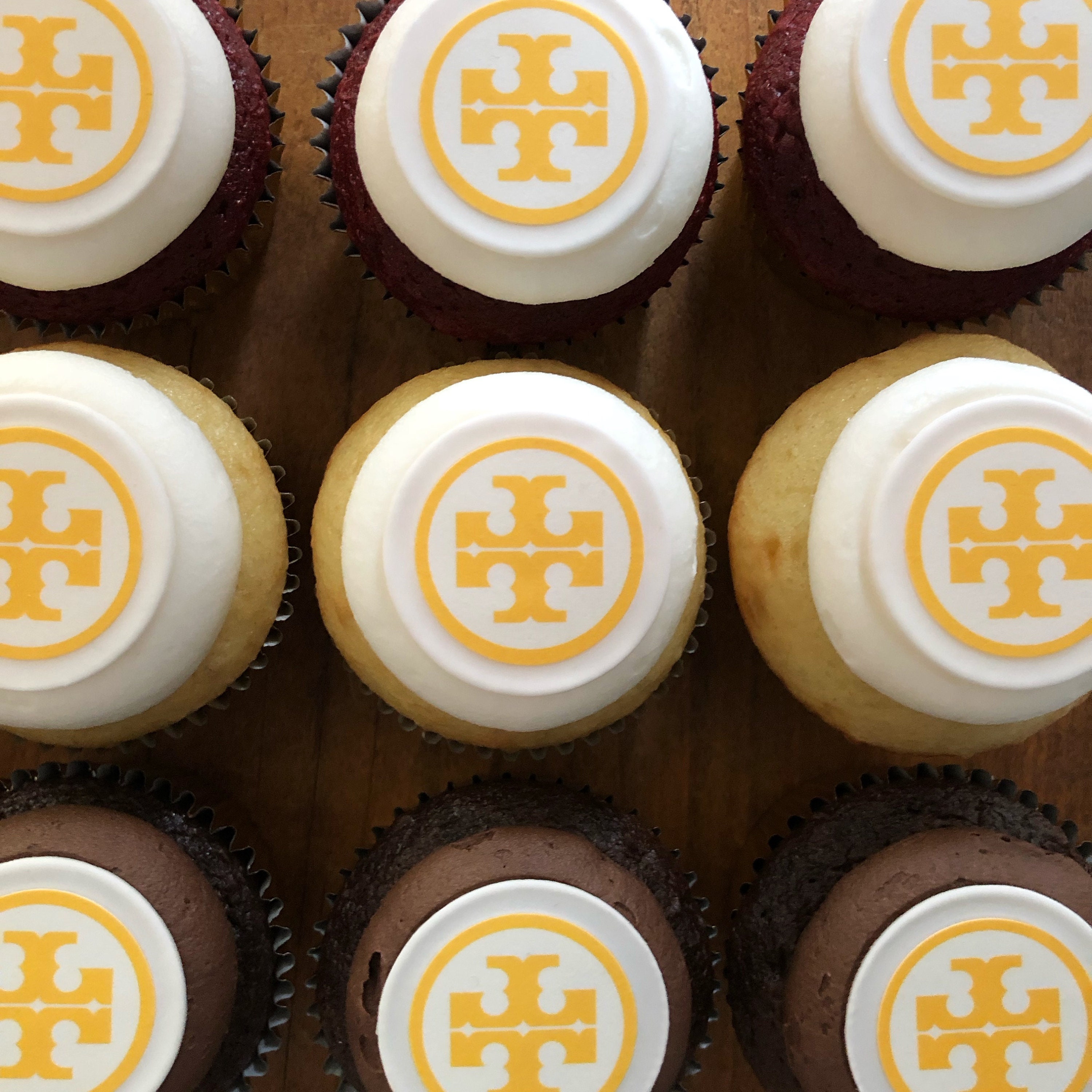 Custom Printed Logo Edible Cupcake Topper Decorations 1 Etsy