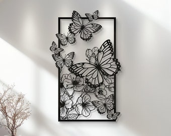Butterfly Wall Decor, Metal Butterfly Wall Decor, Animal Lover Design, Metal Butterfly, Housewarming Gift