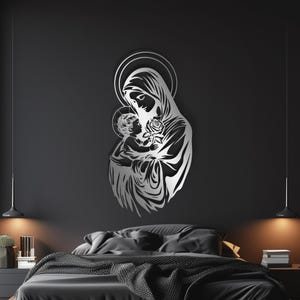 Virgin Mary Metal Wall Art: Christian Home Decor - Etsy