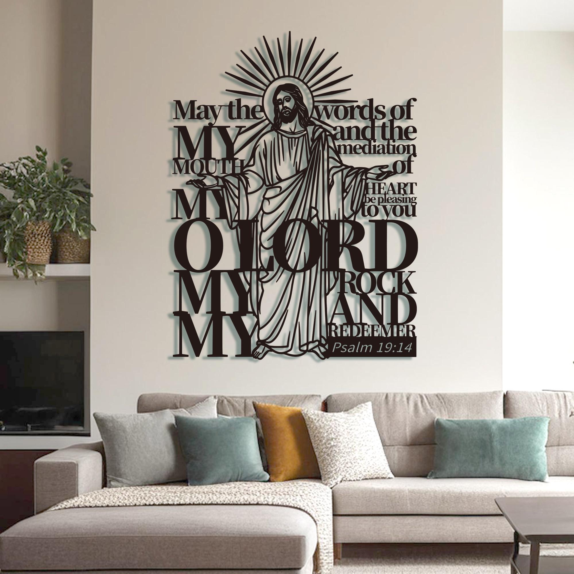 Christian Metal Wall Decor,jesus Wall Decor,metal Bible Verse,metal
