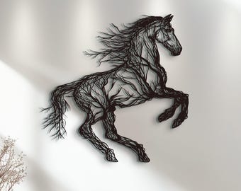 Metal Horse Decor,Horse Metal Wall Decor,Horse Art, Metal Horse Wall Art, Metal Horse Wall Decor, Metal Horse Wall Art Outdoor, Animal Art