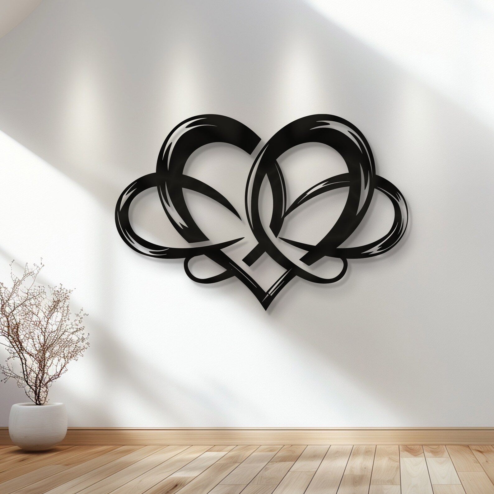 Infinity Heart Metal Wall Art, Infinity Heart Metal Wall Decor,metal