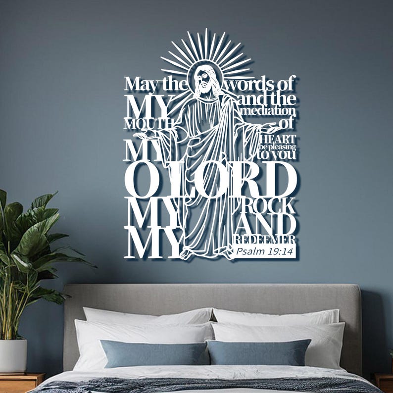 Christian Metal Wall Decor,jesus Wall Decor,metal Bible Verse,metal