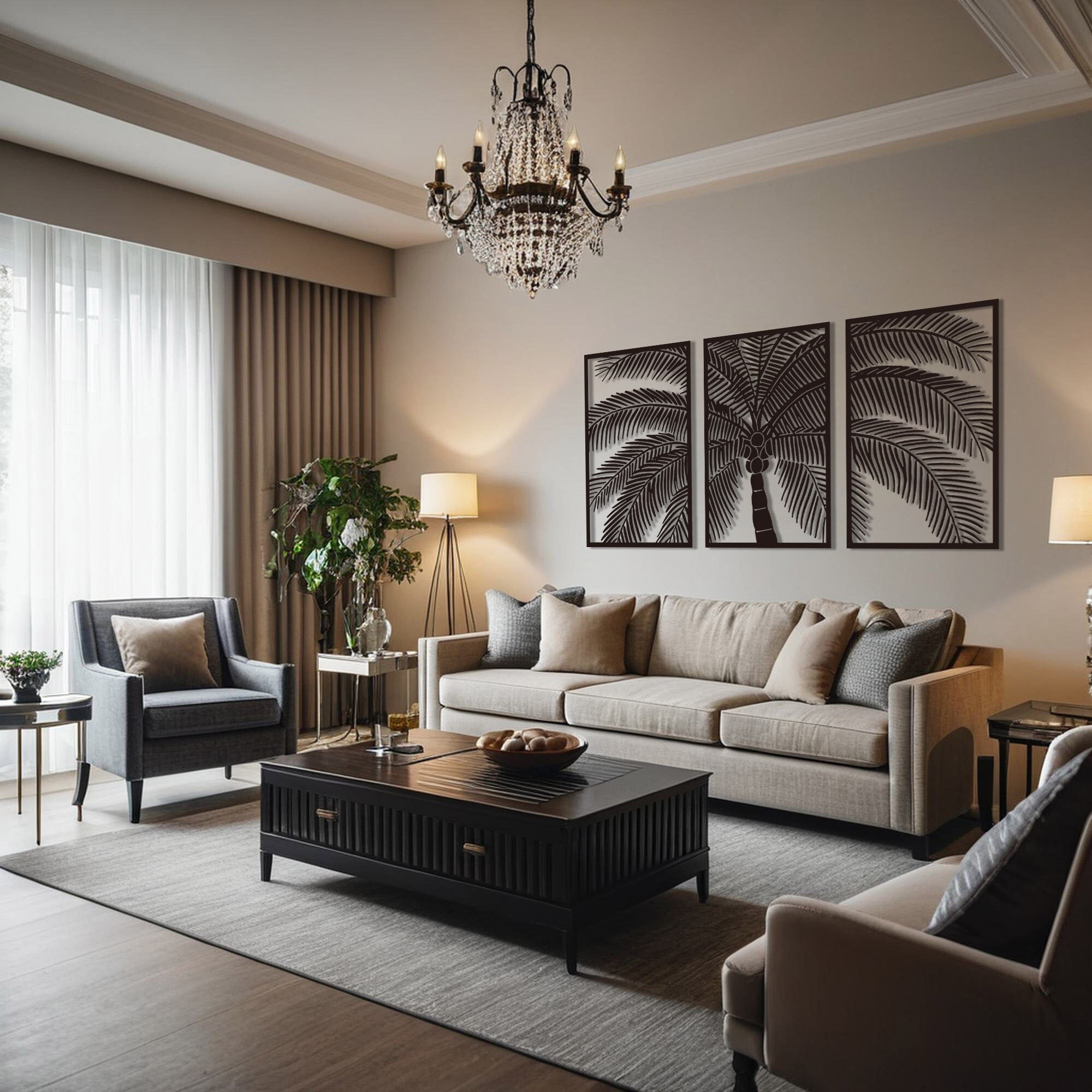 Metal Palm Tree, Metal Palm Tree Wall Decor, Palm Tree Metal Wall Art