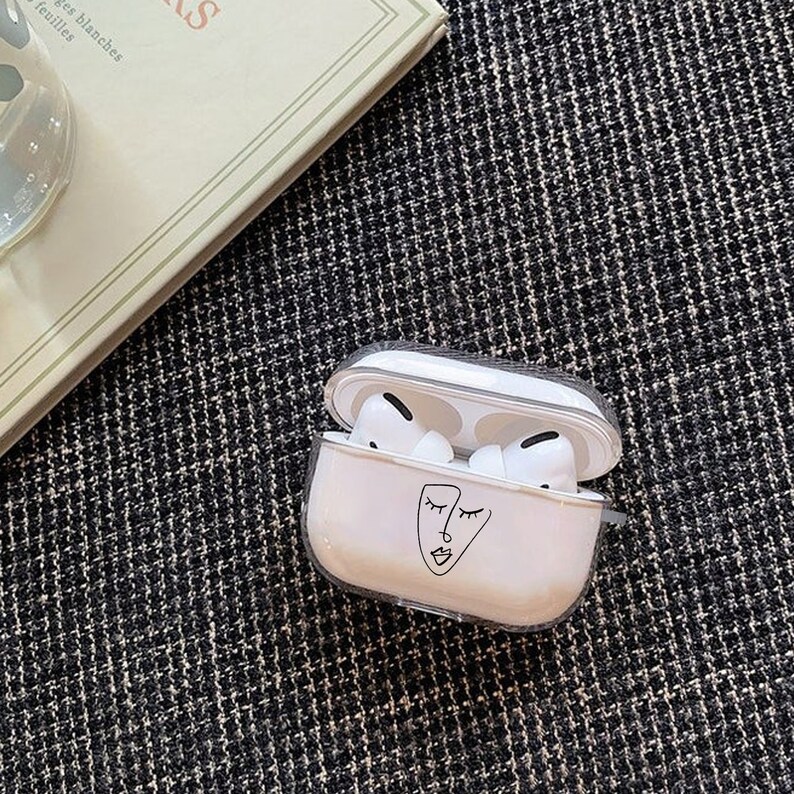 Download Line AirPods Case transparent Airpods Pro Case personality ...