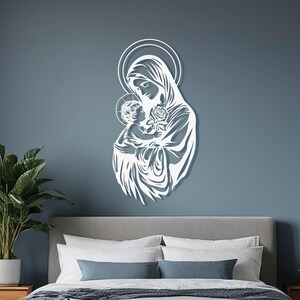 Virgin Mary Metal Wall Art: Christian Home Decor - Etsy