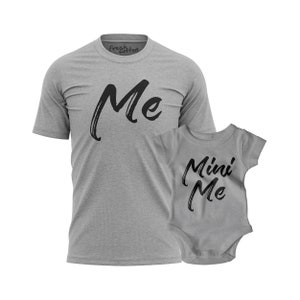 Me and Mini Me Shirt and Romper Set For Mothers Fathers Sons and Daughters