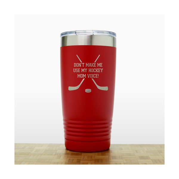 Hockey Mom Personalized Insulated  Travel Mug - 20oz Quality Laser Engraved Stainless Steel Tumbler