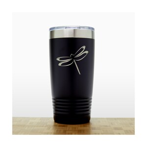 Dragonfly Engraved 20 oz Insulated Travel Mug Stainless Steel Polar Camel Tumbler Design 2 Free Personalization Available image 6