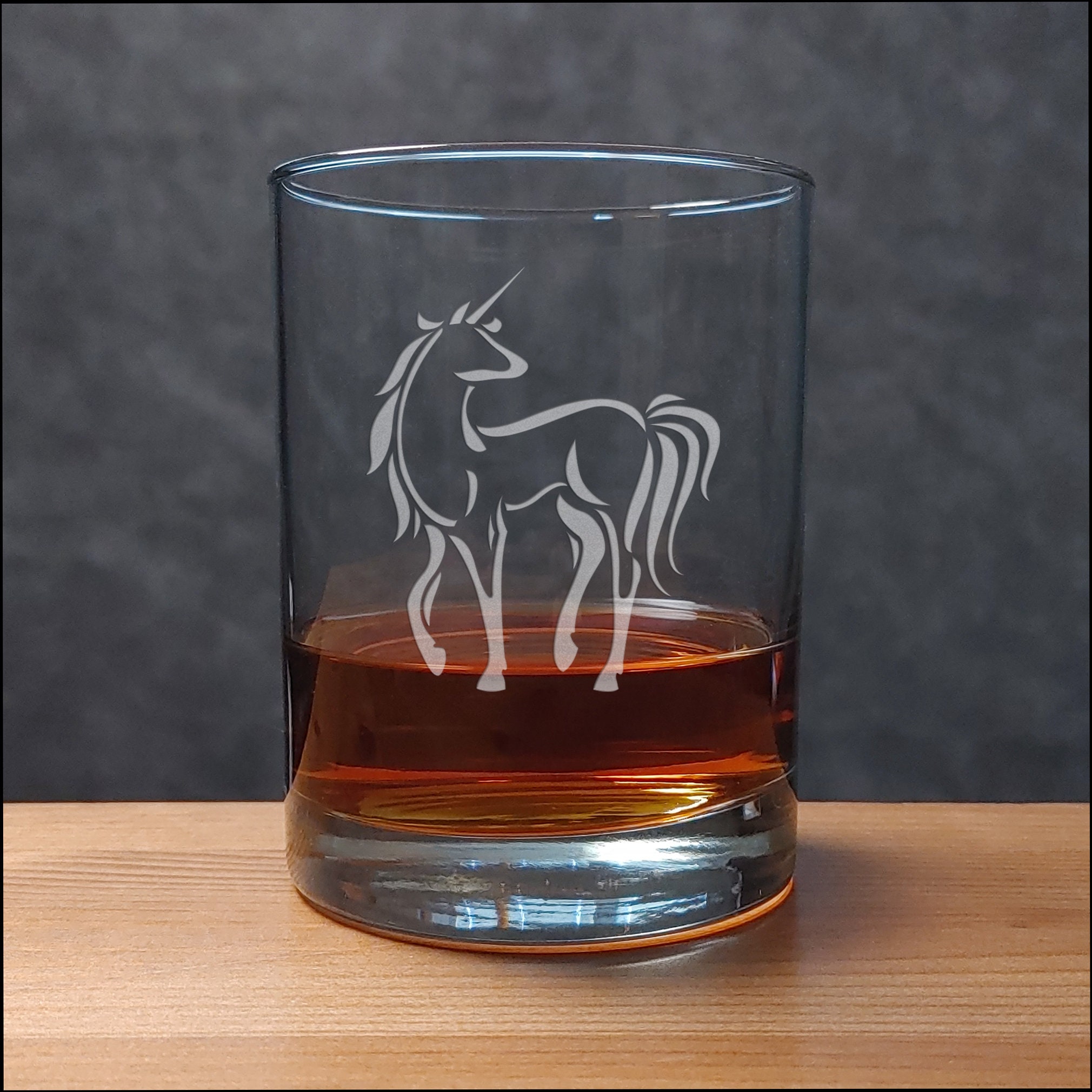 Personalized Engraved Etched 13.5 oz Whiskey Glass 