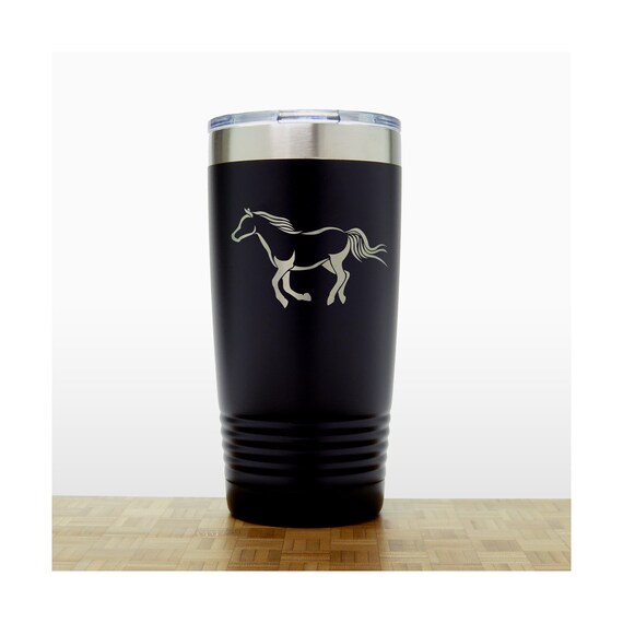 Equestrian Gifts Horse Personalized Engraved 14 Oz Stainless Steel Travel  Mug With Handle Coffee Travel Mug Fathers Day Birthday Gifts 