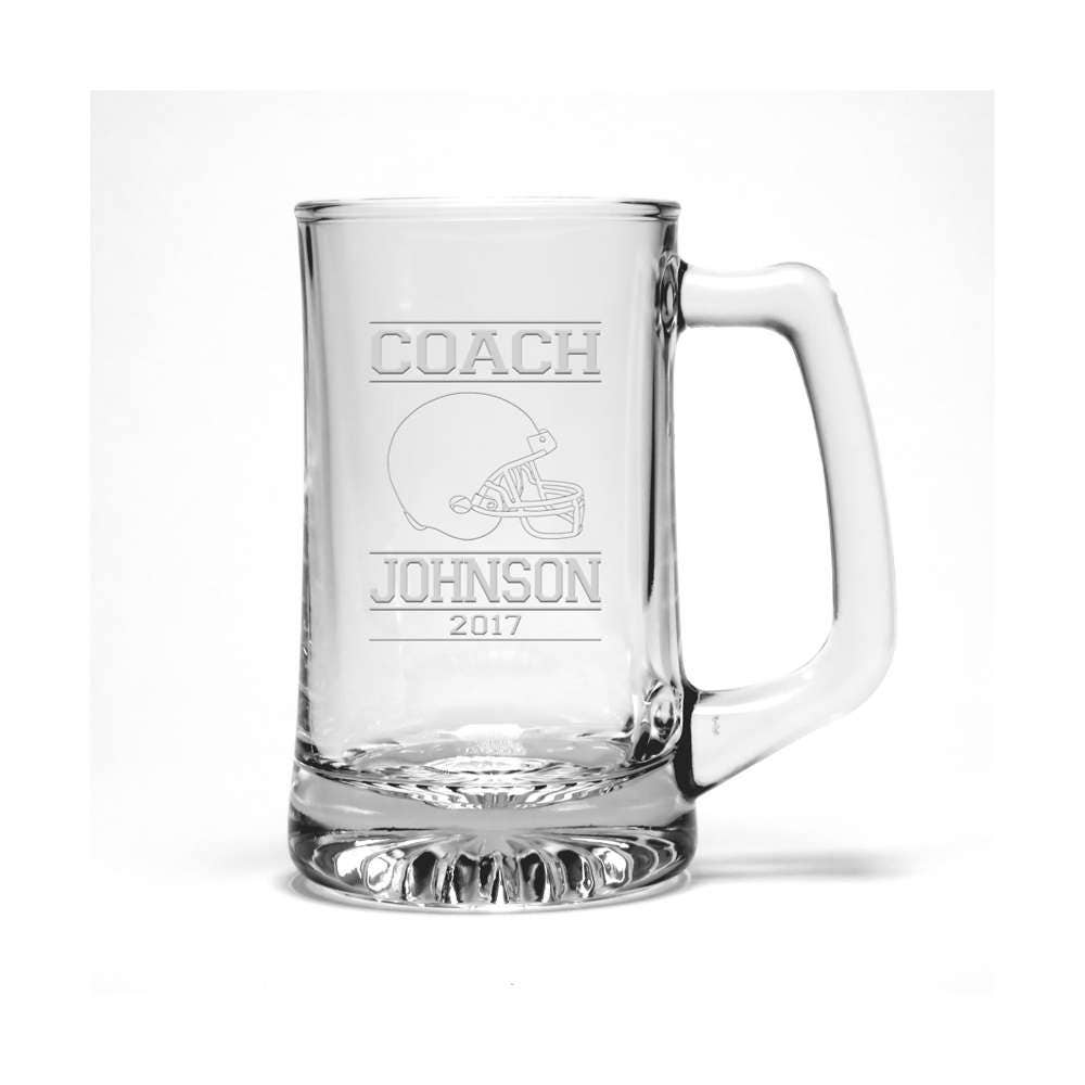 Football Coach Beer Mug / Free Personalization / Football Etsy