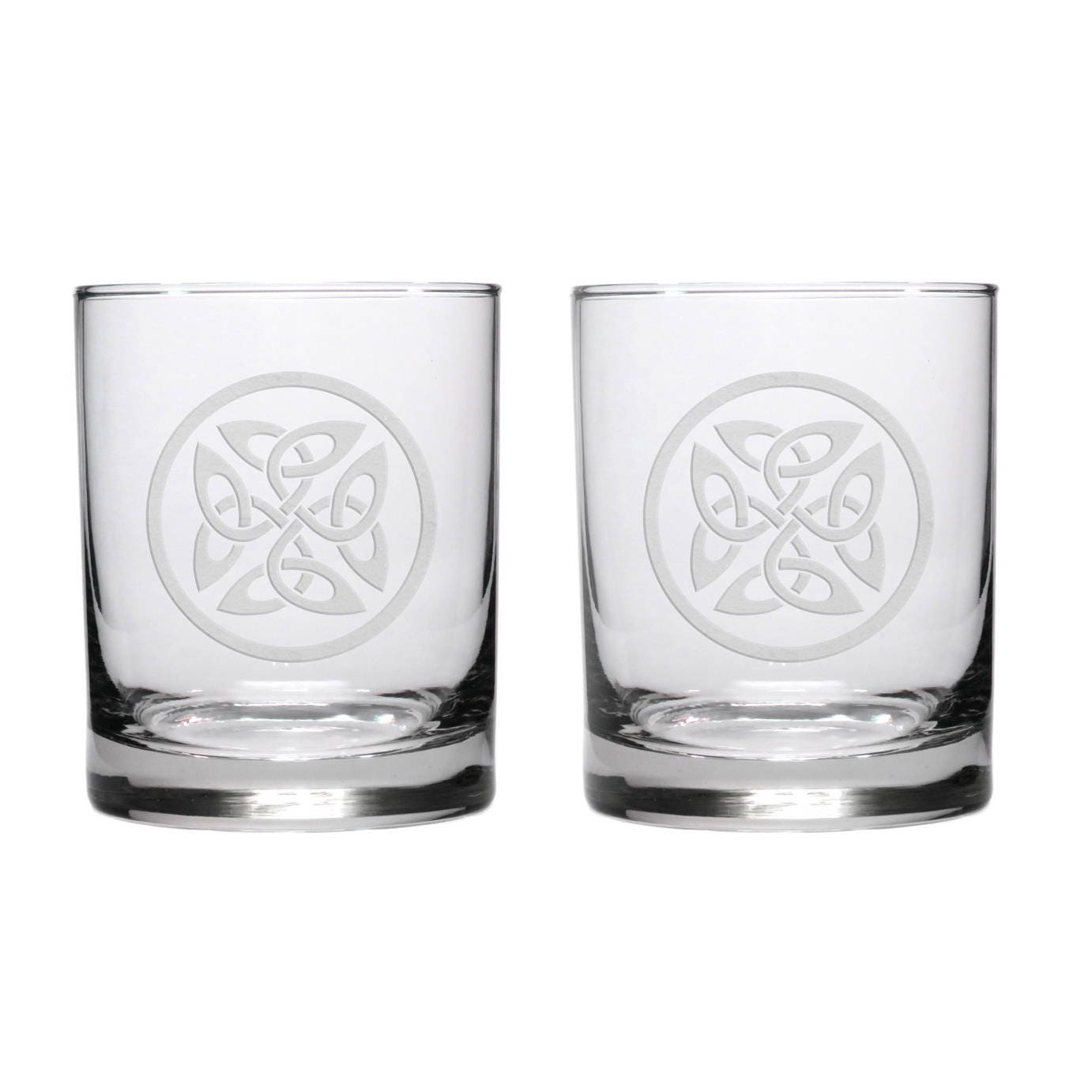Celtic Whisky Glasses / 5 / Set of 2 / Free Personalization / Etsy