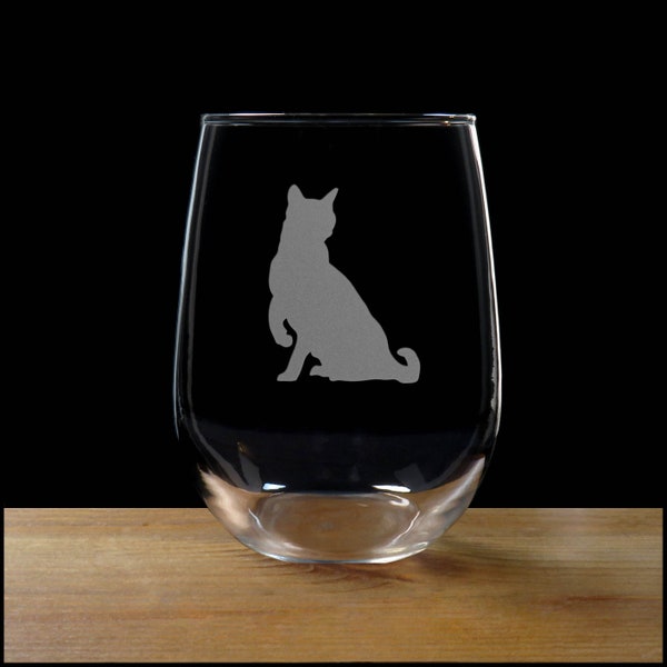 Cat Wine Glass - Etsy