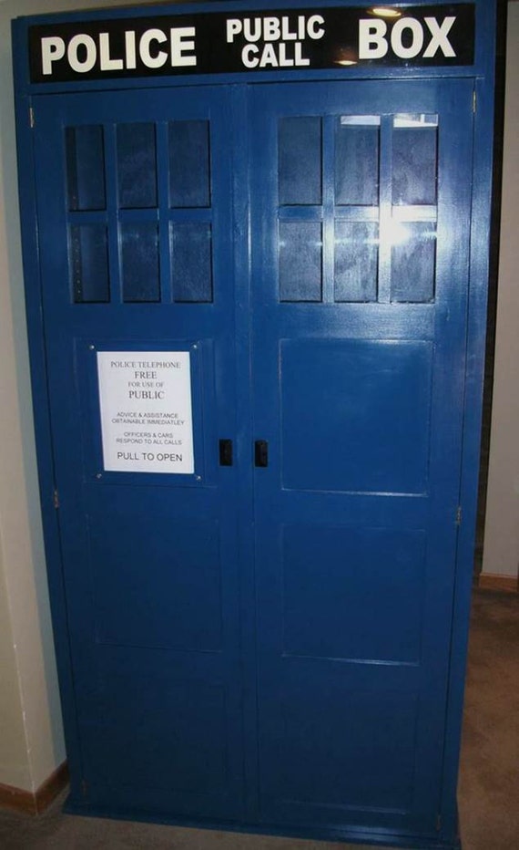 Items similar to Dr. Who inspired “Tardis” bookcase on Etsy