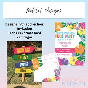 PRINTABLE Luau Party Signs | Beach Theme, Hawaiian, Wooden Look Yard ...