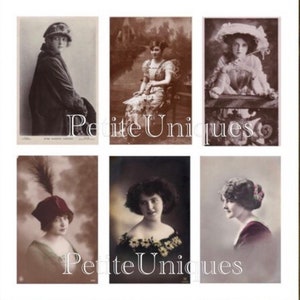 Download, Vintage, Ladies, 6, Scrapbooking, Journaling, Arts & Crafts, Victorian, Decoupage, Digital,   Original Photos, Antique, Collage,