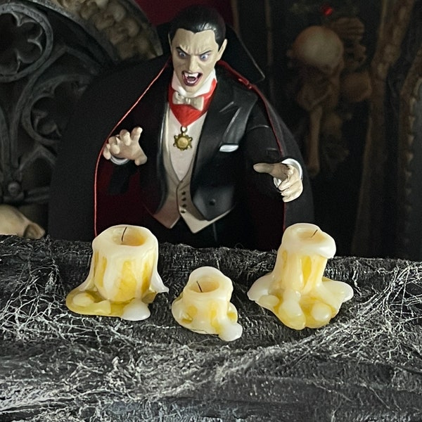 Dollhouse, Vampire, 3, Miniature, Candles, Spooky, Tudor, Halloween, Haunted, Vampire, Witch, Wizard, House, Castle, Dripping, Study, Aged