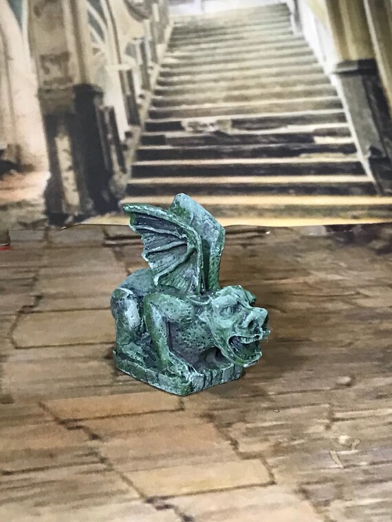 Dollhouse Miniature Gargoyle castle Church Spooky Grave Etsy