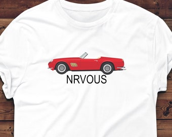 Ferris Bueller T-Shirt, Ferris Bueller's Day Off, NRVOUS T-Shirt, Ferris T-Shirt, Ferris Bueller Movie T-Shirt, Ferrari 250GT California