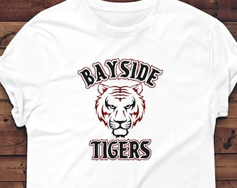 Bayside Tigers T-Shirt, 90s Retro Tee