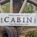 Custom Cabin Sign Cabin Location Sign Wood Cabin Sign Personalized ...
